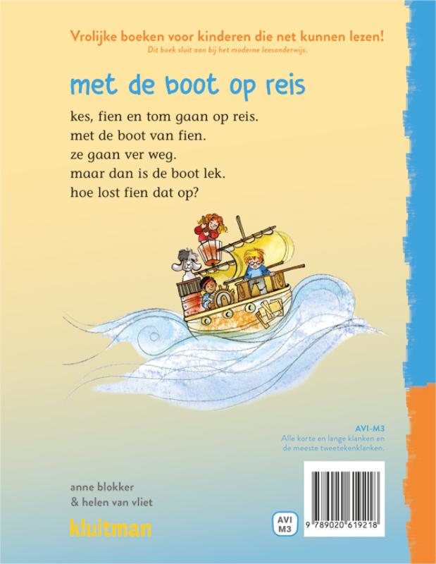met de boot op reis