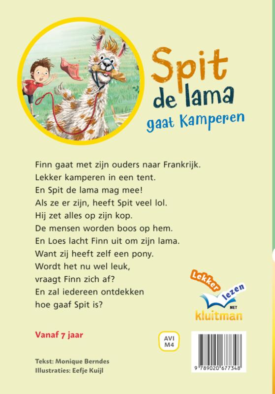 Spit de lama gaat kamperen