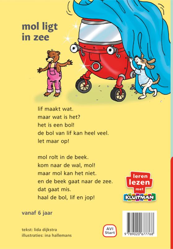 de bol van lif. mol ligt in zee