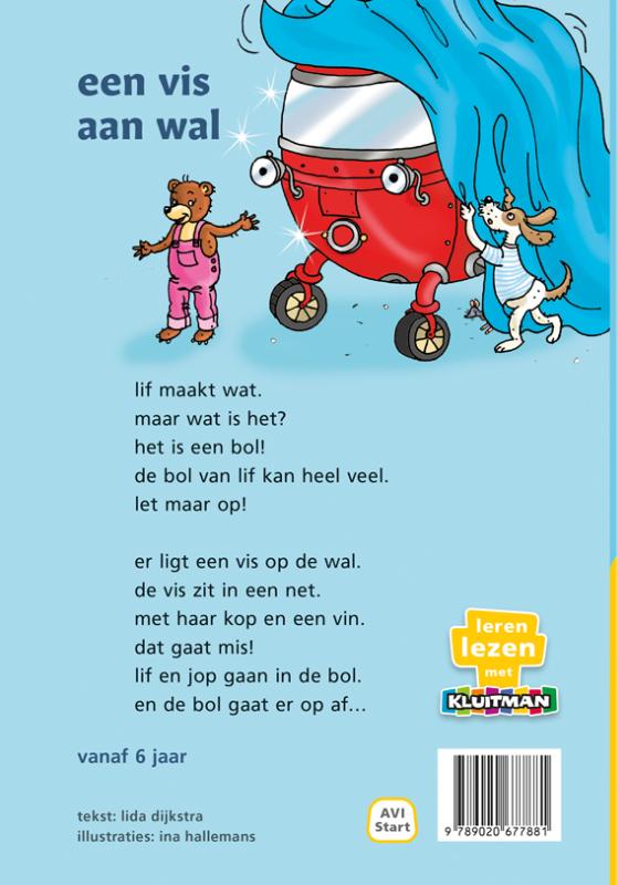de bol van lif. een vis aan wal