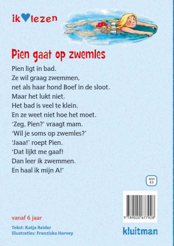 Pien gaat op zwemles