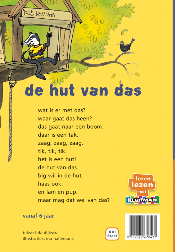 De hut van das
