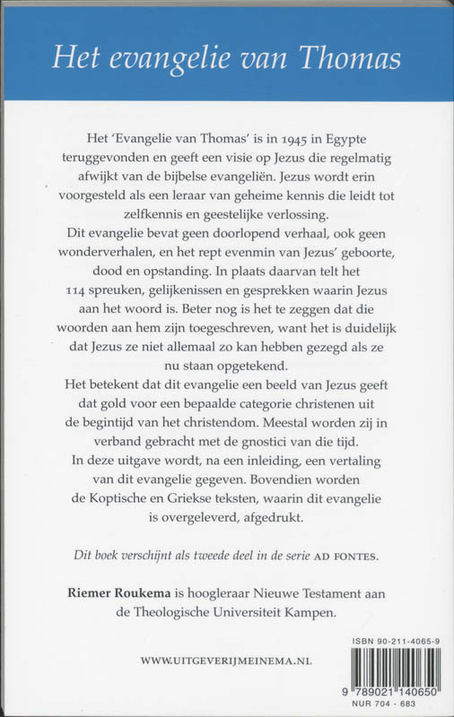 Het evangelie van Thomas