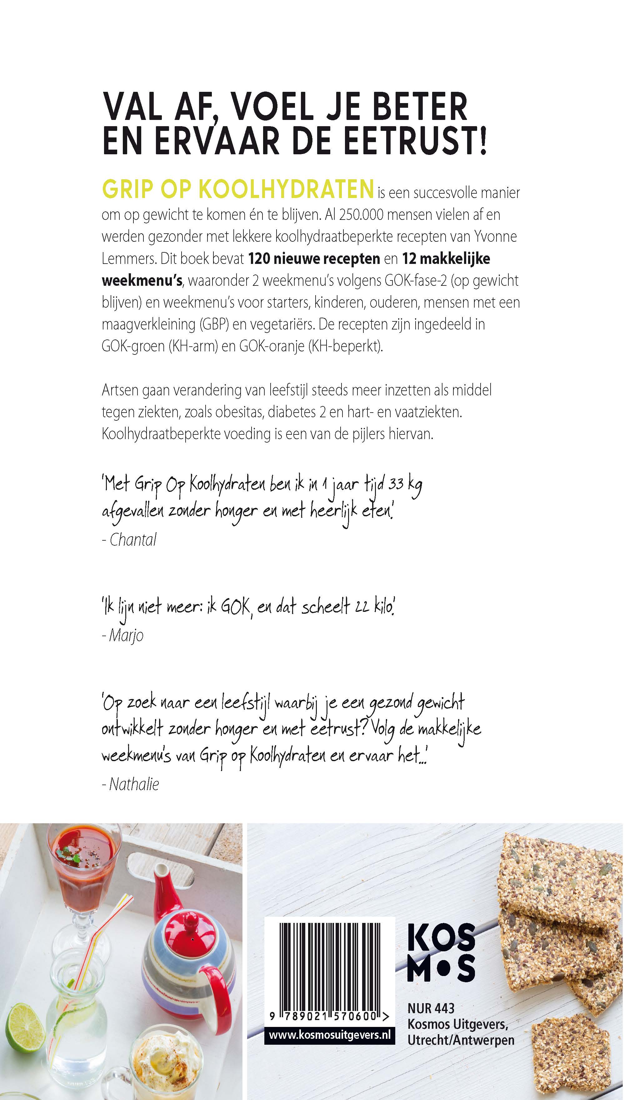 Grip op koolhydraten Snelle en makkelijke weekmenu’s