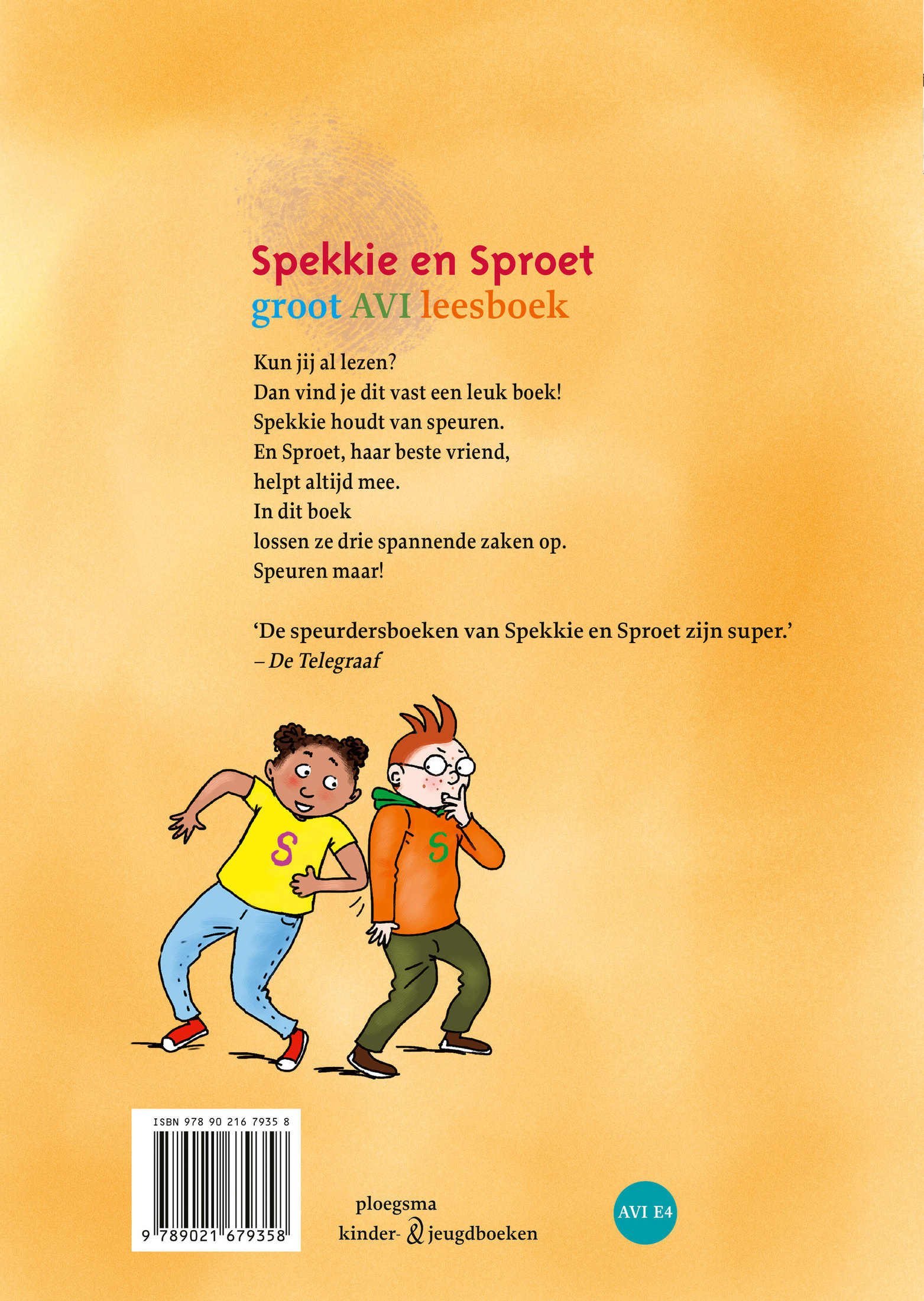 Spekkie en Sproet groot AVI leesboek