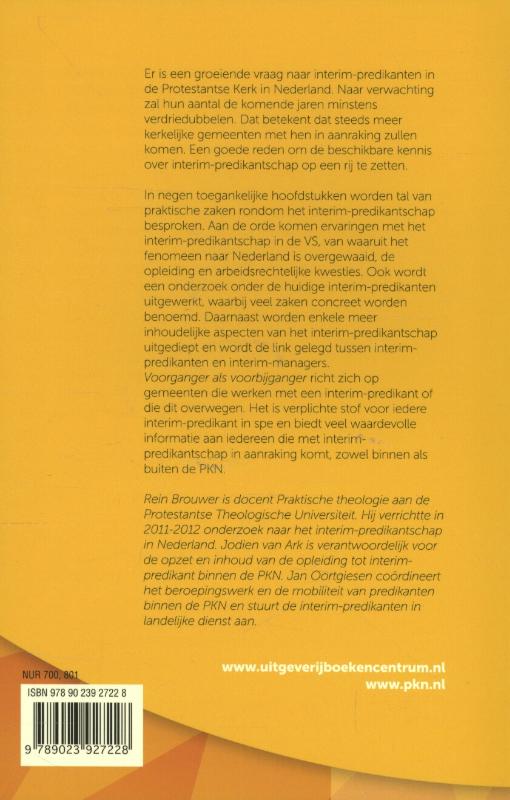 Voorganger als voorbijganger