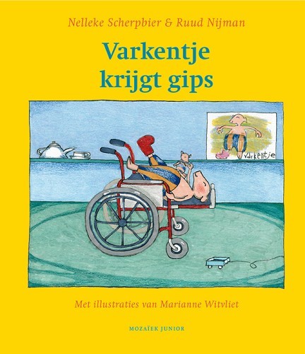 Varkentje krijgt gips