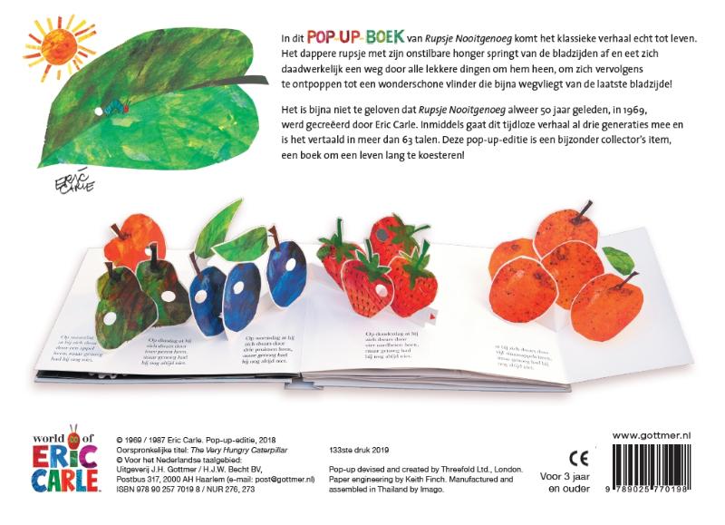 Rupsje Nooitgenoeg pop-up-boek