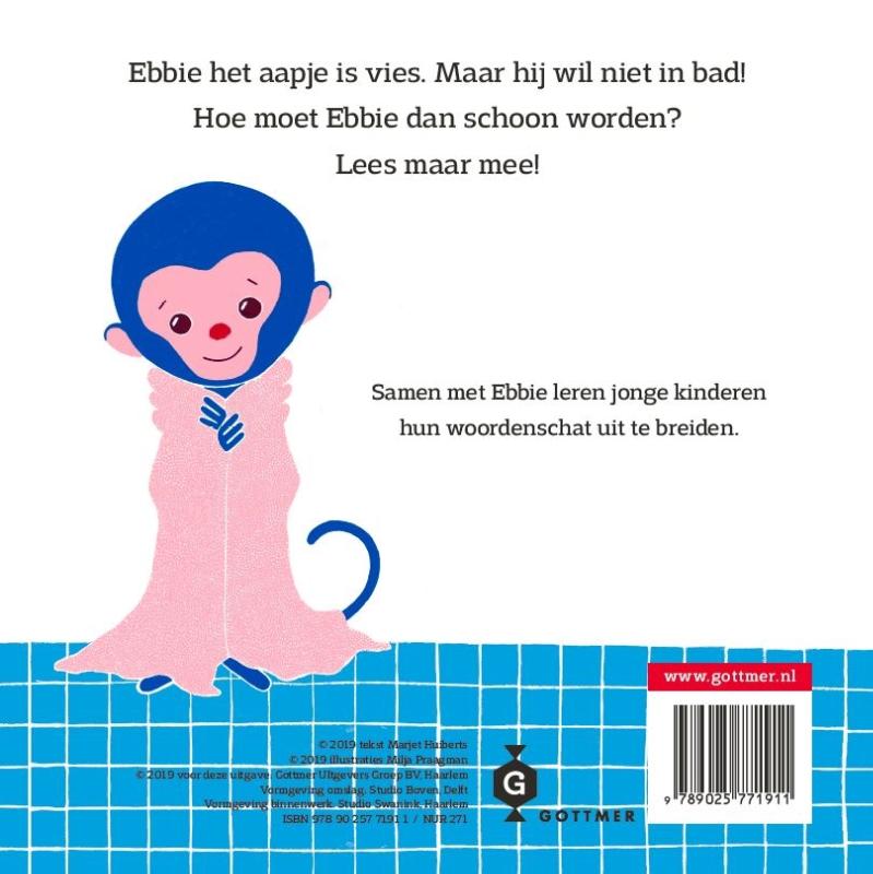 Ebbie in de wasbak