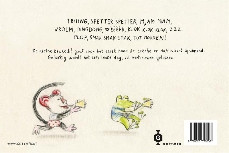 Wat zegt de kleine krokodil op de crèche?