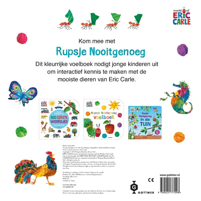 Rupsje Nooitgenoeg Voelboek vol dieren