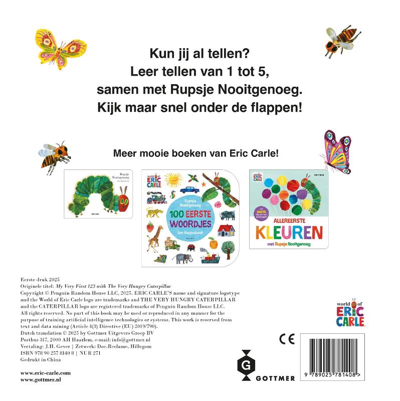 Allereerste cijfers met Rupsje Nooitgenoeg