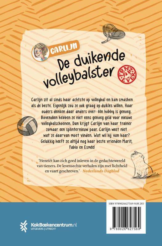 De duikende volleybalster