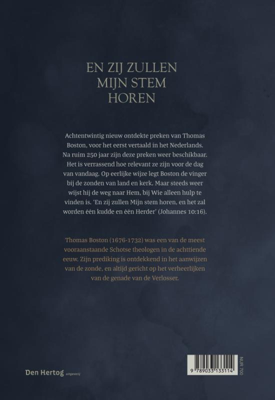 En zij zullen Mijn stem horen