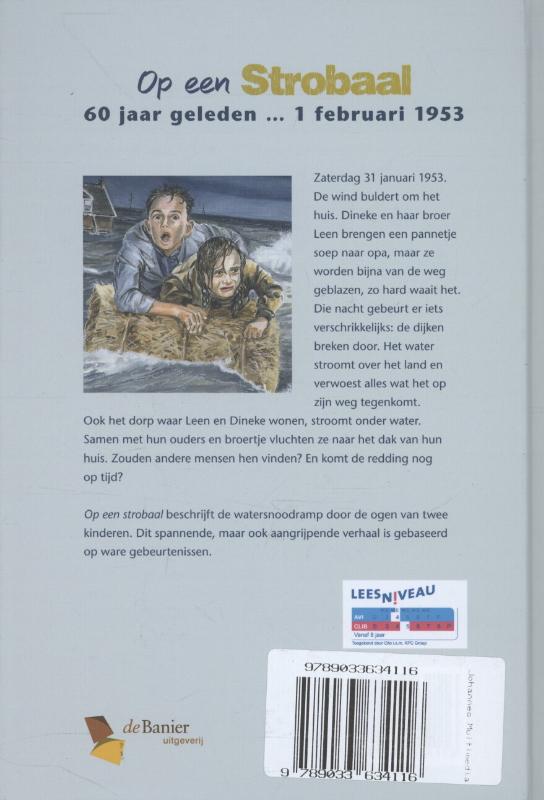 Op een strobaal