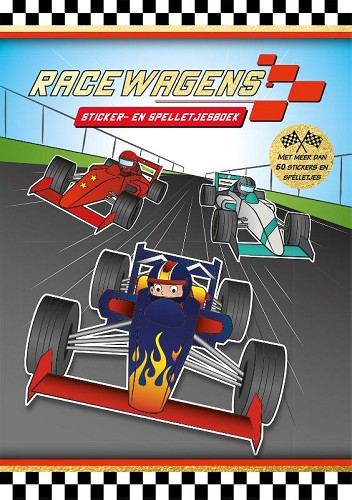 Racewagen – stickerspelletjesboek