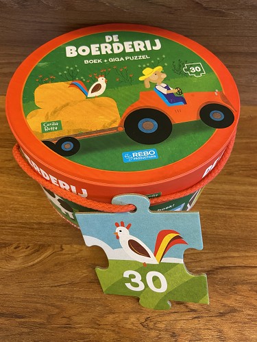 De boerderij – Boek en puzzel in box