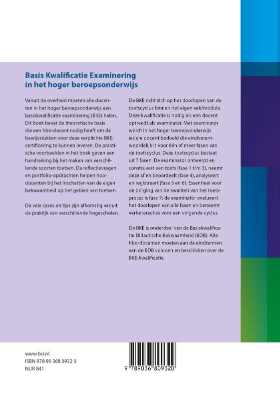 Basis Kwalificatie Examinering in het hoger beroepsonderwijs