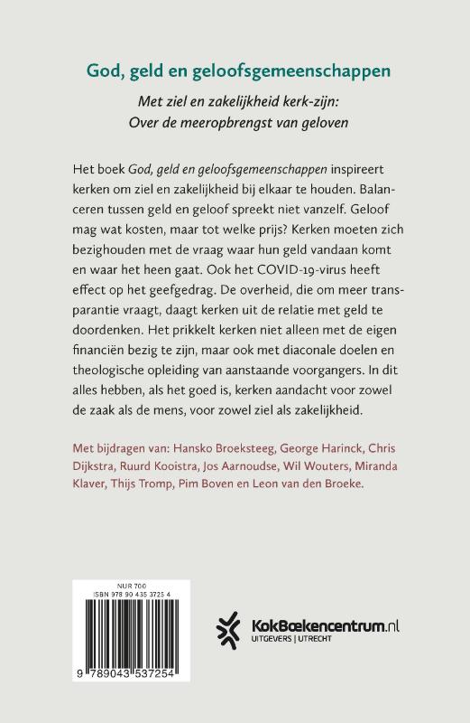 God, geld en geloofsgemeenschappen