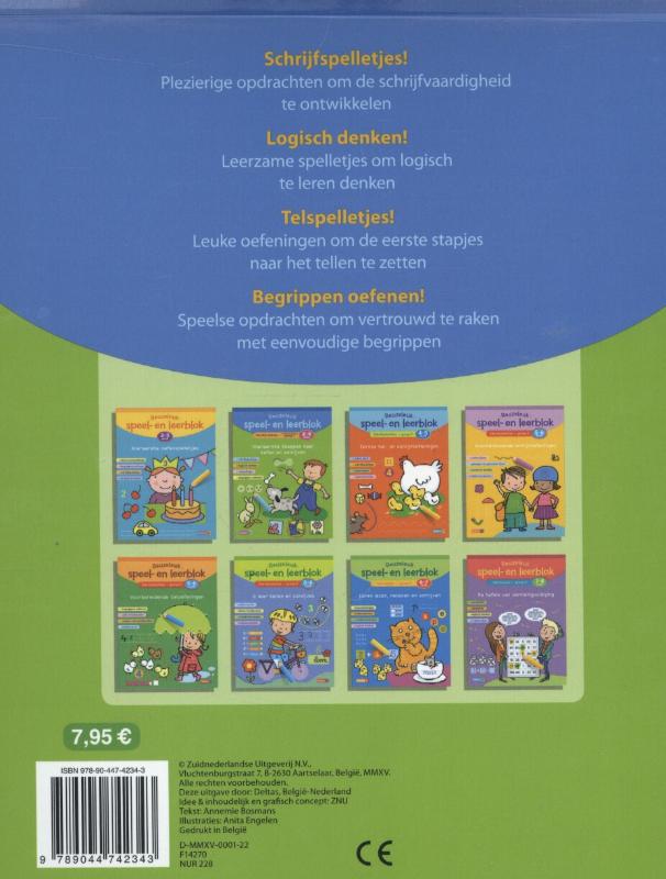 Reuzeleuk speel- en leerblok – 1ste kleuterklas; Voorbereiding op groep 1; 3-4 jaar