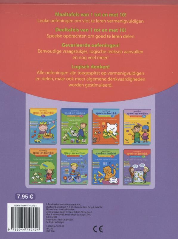 Reuzeleuk speel- en leerblok – De tafels van vermenigvuldiging; 2de leerjaar; Groep 4; 7-8 jaar