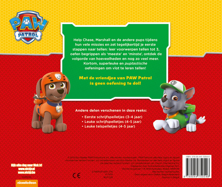 PAW Patrol eerste telspelletjes – 3 – 4 jaar