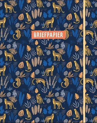 Briefpapier jungle (blauw)
