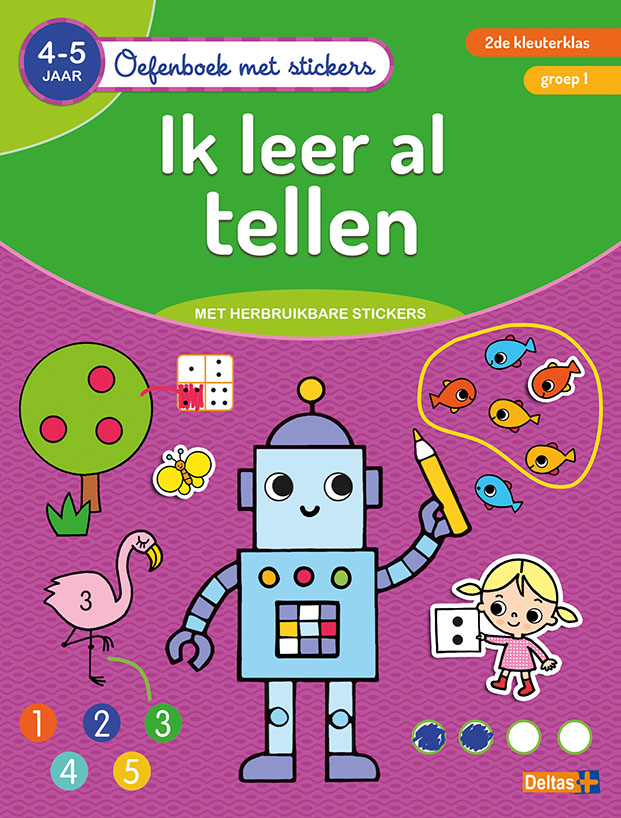 Oefenboek met stickers – Ik leer al tellen (4-5 j.)
