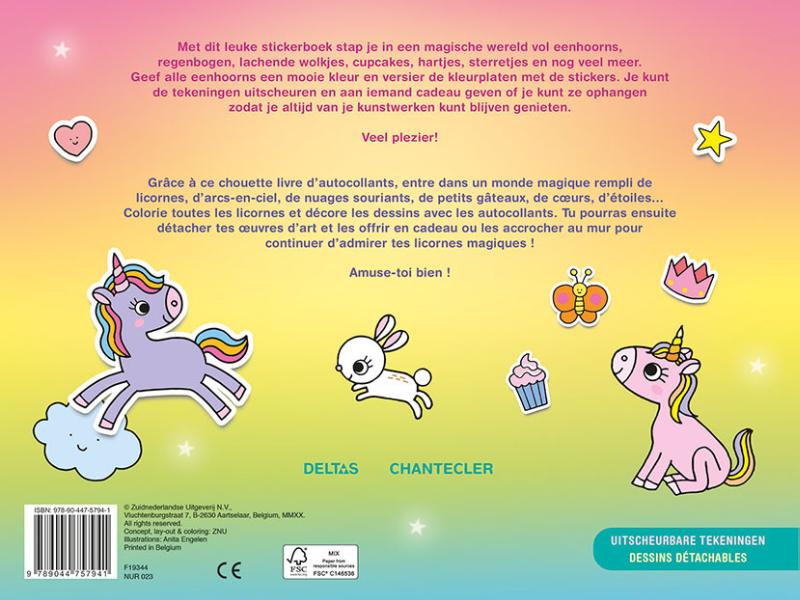 Color & Sticker Fun – Magische eenhoorns