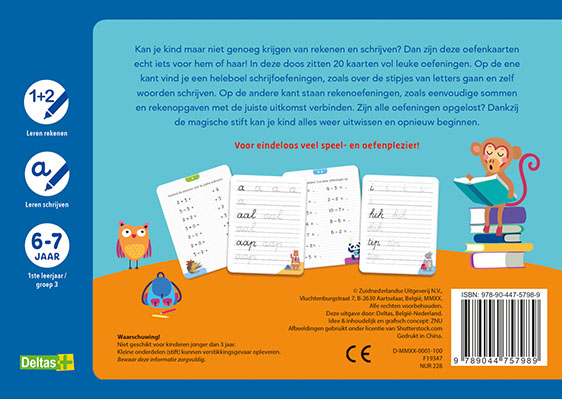 Oefenkaarten met uitwisbare stift – Ik leer rekenen en schrijven – 6-7 jaar groep 3
