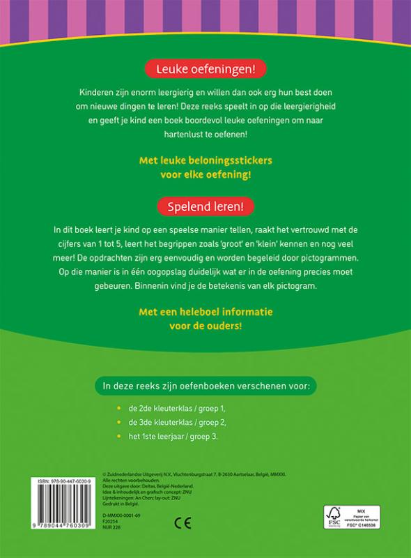Speel- en oefenboek met beloningsstickers - Eerste stappen naar tellen 4-5 jaar - Afbeelding 2