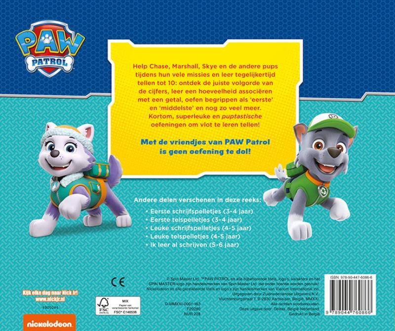 PAW Patrol Ik leer al tellen (5-6 j.)