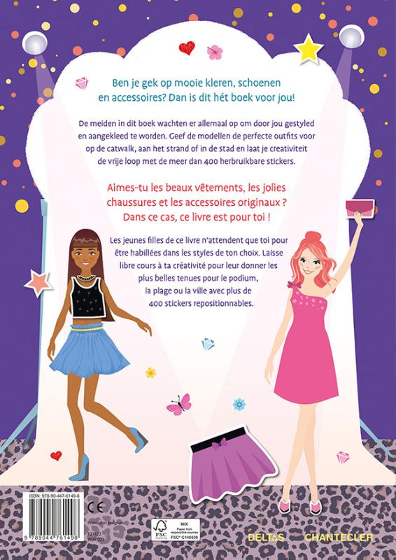 Fashion studio sticker fun – aankleedpop