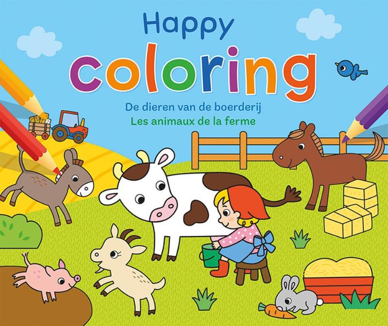 Happy Coloring – De dieren van de boerderij / Happy Coloring – Les animaux de la ferme