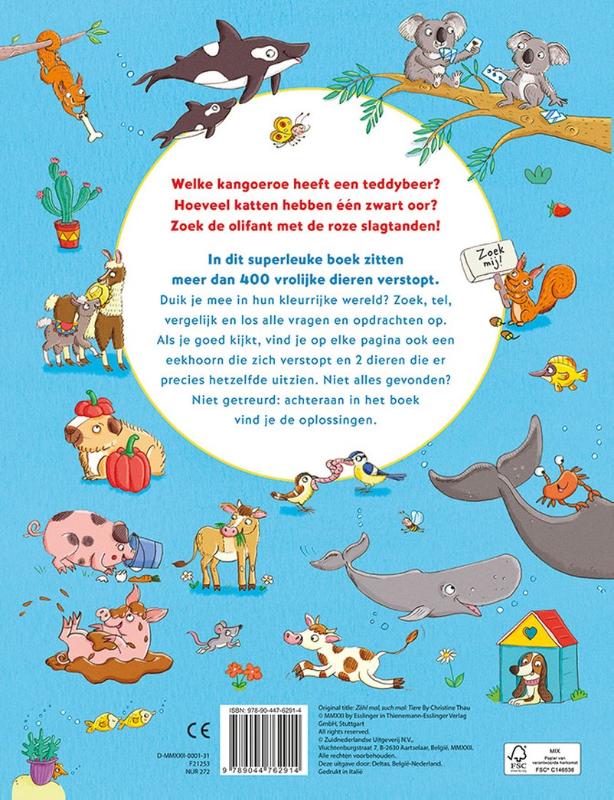 Tel- en zoekboek – Vrolijke dieren