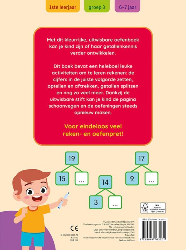 Oefenpret met uitwisbare stift – Ik leer rekenen