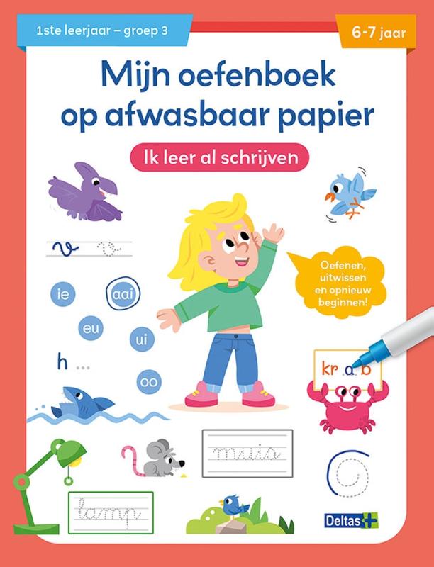 Mijn oefenboek op afwasbaar papier – Ik leer al schrijven 6-7 jaar
