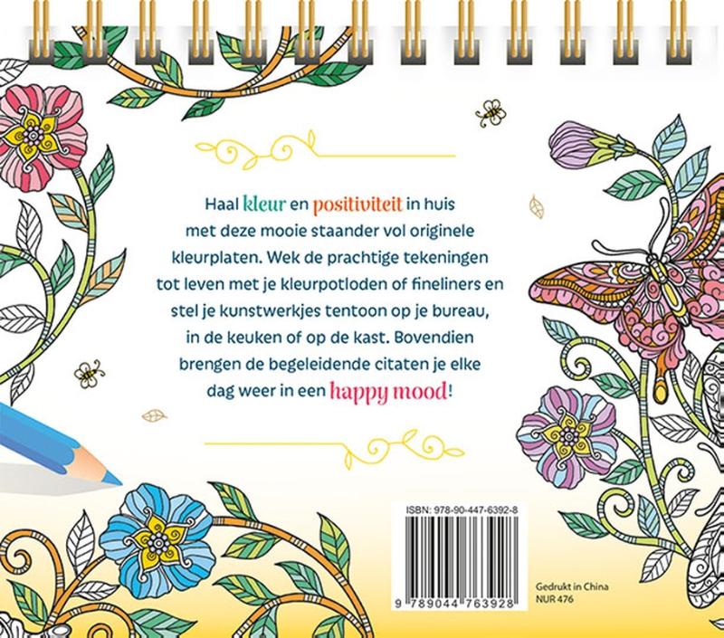 Think happy! inspirerende kleurplaten