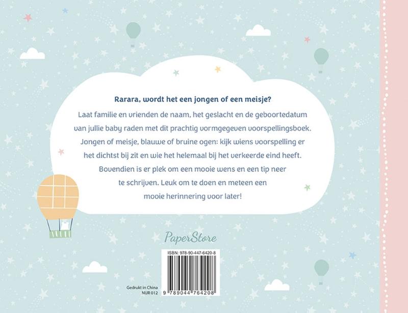 Welkom baby! Voorspellingsboek