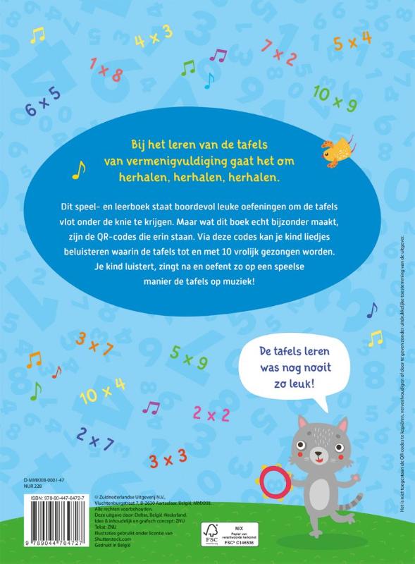 Ik oefen de tafels van vermenigvuldiging op muziek – groep 4 7-8 jaar