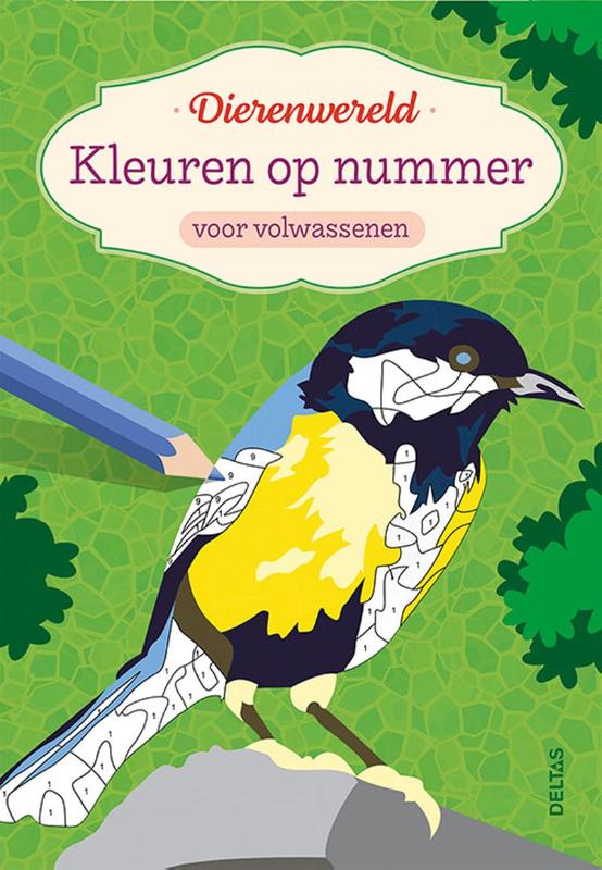Kleuren op nummer voor volwassenen – Dierenwereld