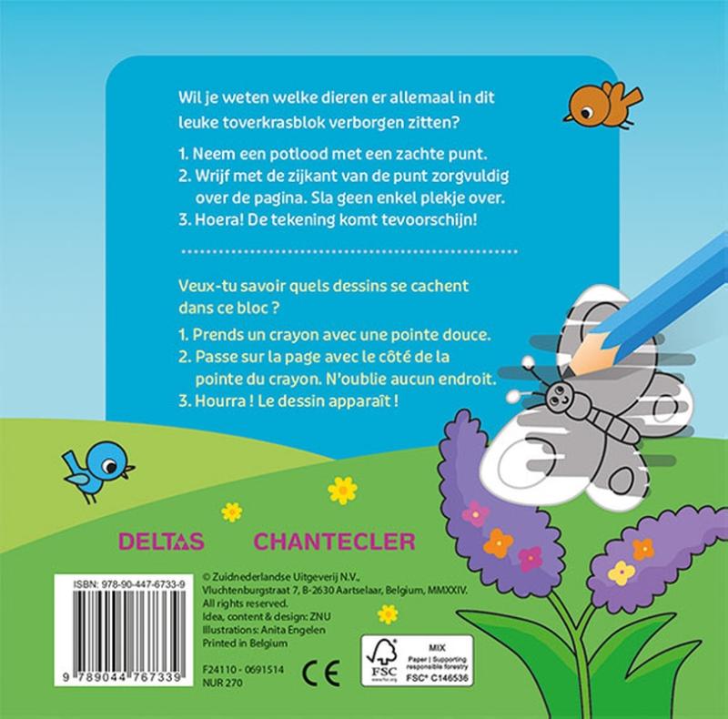 Lieve dieren Toverkrasblok / Les gentils animaux Super Magic Bloc Magique