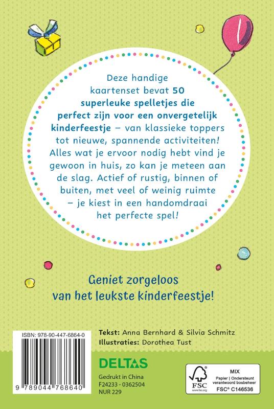 De allerleukste spelletjes voor kinderfeestjes (vanaf 3 jaar) – doos met kaarten