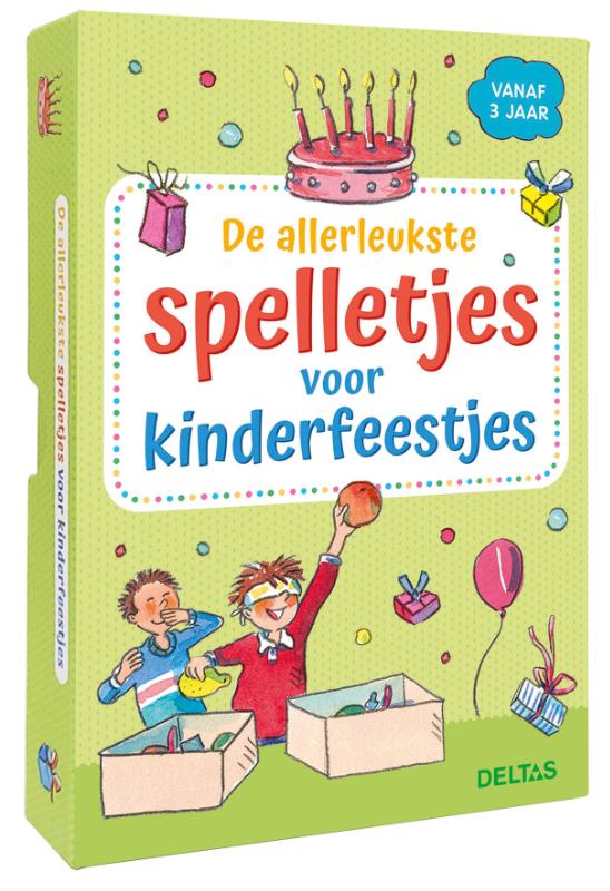 De allerleukste spelletjes voor kinderfeestjes (vanaf 3 jaar) – doos met kaarten