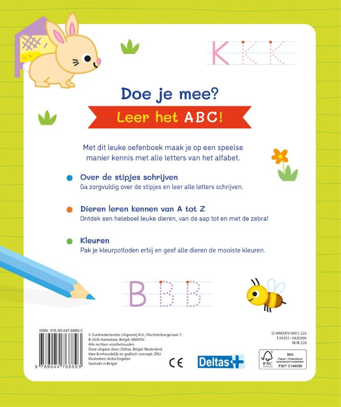 Mijn eerste ABC oefenboek (4-6 j.)