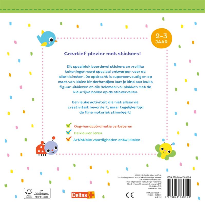 Stickerpret voor peuters (2-3 j.)