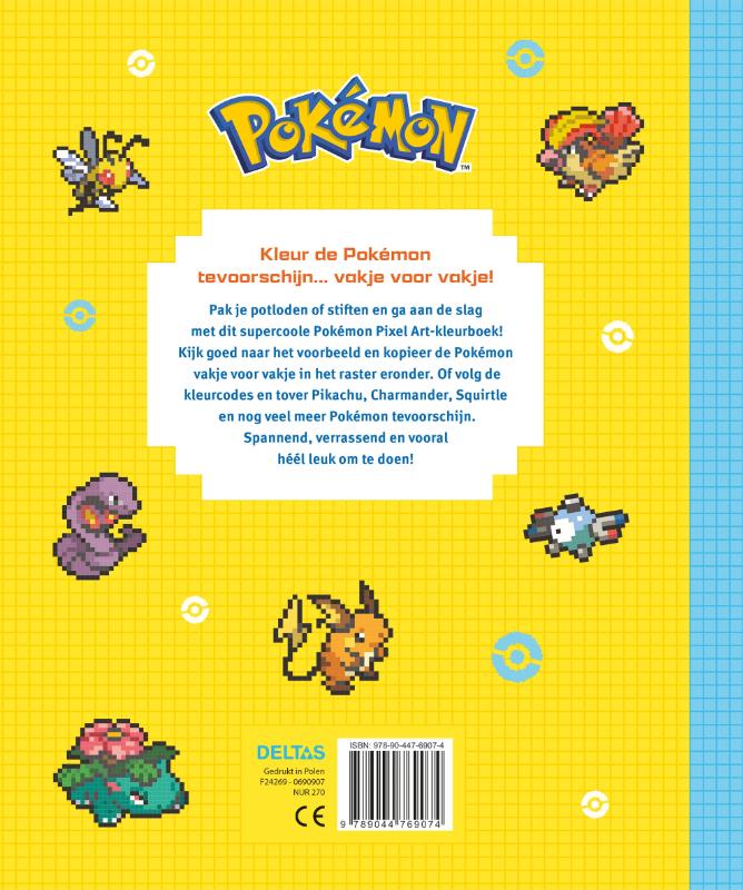 Pokémon pixel kleurpret