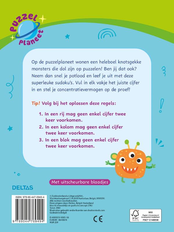 Puzzelplaneet – Megacoole sudoku’s – 9-11 jaar