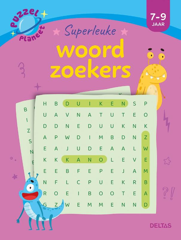 Puzzelplaneet – Superleuke woordzoekers – 7-9 jaar
