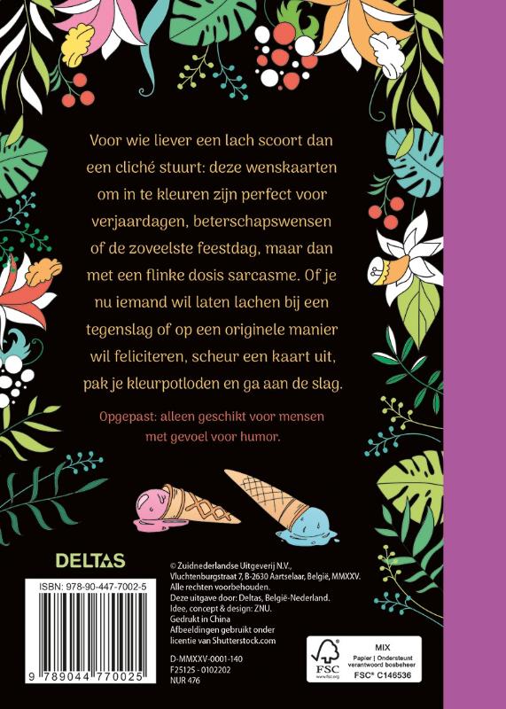 F*ck it – Wenskaarten om in te kleuren